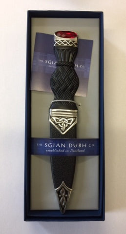 Sgian Dubh. With Coloured Stone top